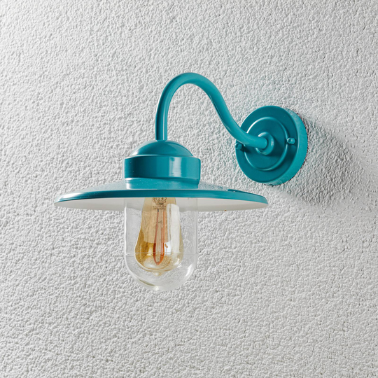 Grön utomhusvägglampa Dolce