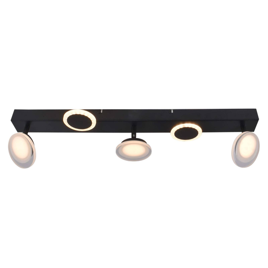 LED-takspotlight Meriza, 3 lampor svart