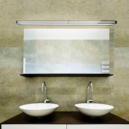 Arcos - mångsidig vägglampa i krom, 150 cm