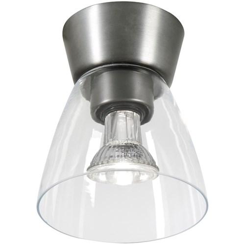 Bizzo plafond oxidgrå/klar LED (Grå)