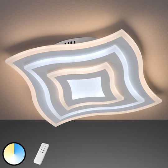 LED-taklampa Gorden med fjärrkontroll, ram