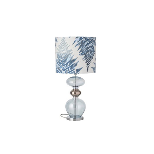 EBB & FLOW Futura bordslampa, Fern Leaves indigo