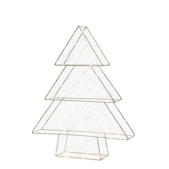 Metallgran 60cm LED, silver (Silver)