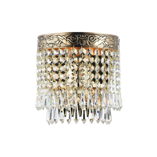Palace kristall 17cm (Mässing/guld)