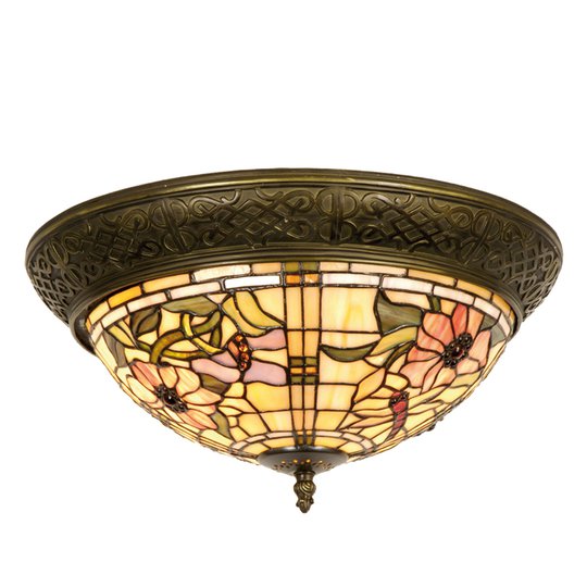 Mira - taklampa i Tiffanystil