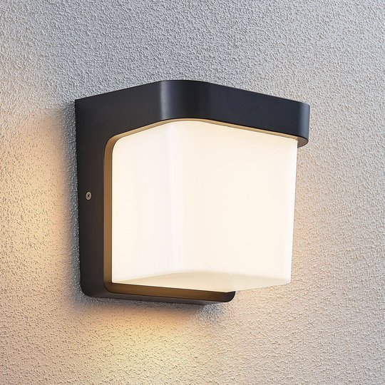 LED-utomhusvägglampa Adenike utan sensor