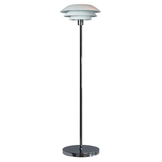 Dyberg Larsen DL31 golvlampa metall Ø 31 cm vit
