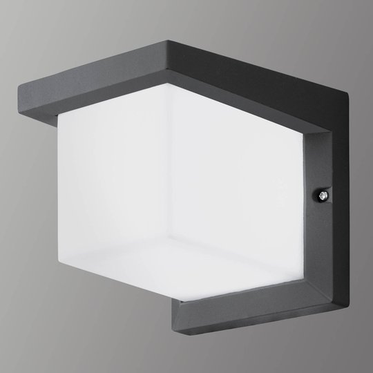 Kubformad LED-utomhusvägglampa Desella