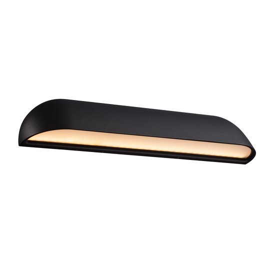 LED-utomhusvägglampa Front 36, svart