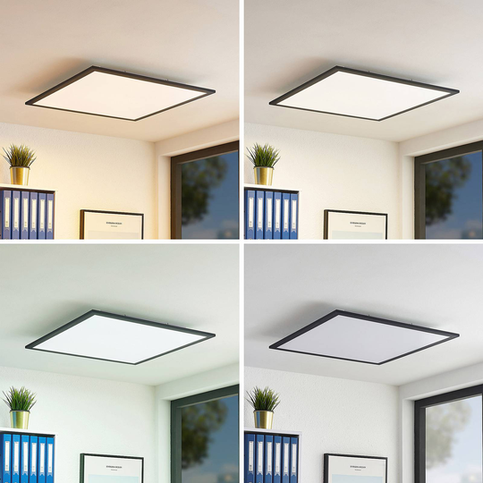 Lindby Nelios LED-taklampa, CCT 62 x 62 cm