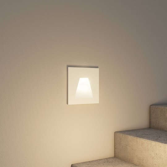 Arcchio Lasca LED-inbyggnadslampa, vit
