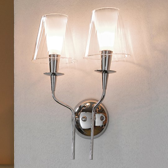 Tvåarmad vägglampa Opera