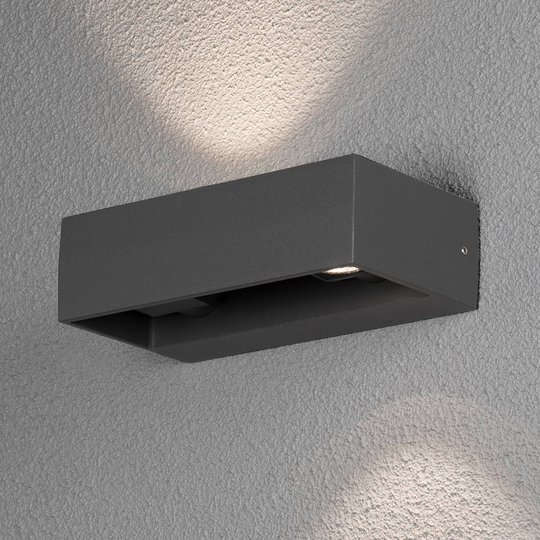 LED-utomhusvägglampa Monza antracit