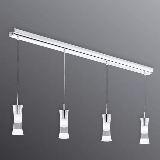 4 ljuskällor LED-taklampa Pancento av stål