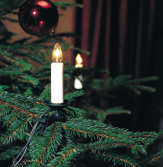 Julgransbelysning 16st 230V (Vit)