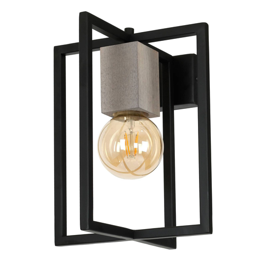 Vägglampa Ralph i rektangulär form