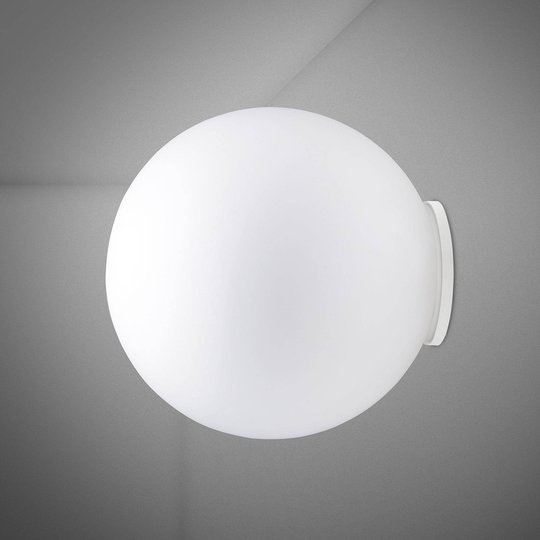 Fabbian Lumi Sfera glas-vägglampa, Ø 40 cm