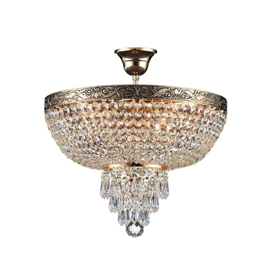 Palace kristall 40cm (Mässing/guld)