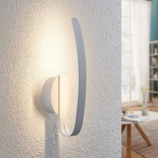 Arcchio Dzemail LED-vägglampa, indirekt, vit