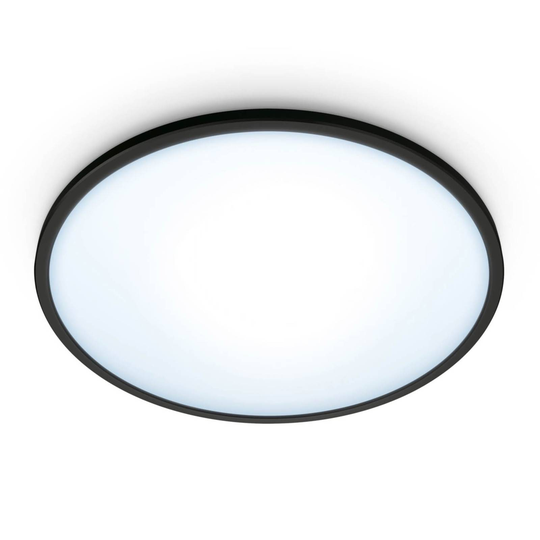 WiZ Super Slim LED-taklampa, 16 W, svart