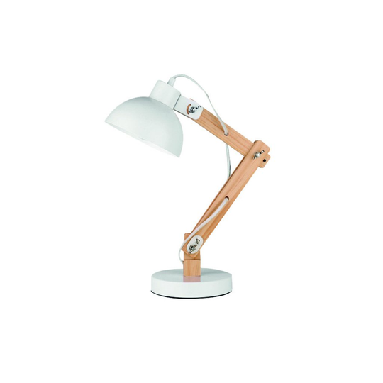 Lila bordslampa (Vit)