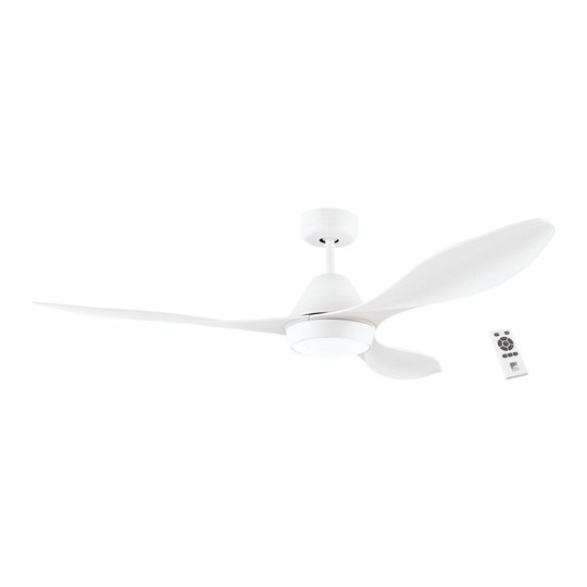 Takfläkt Nevis med LED-lampa, matt vit
