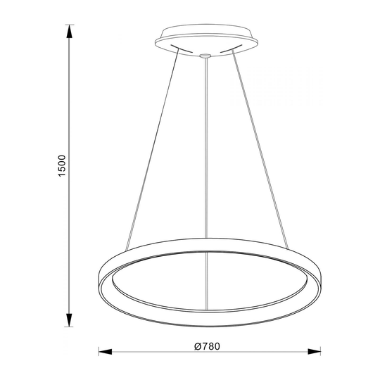 LED-pendellampa Merope, Ø 78 cm, dimbar, vit