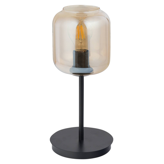 Bordslampa Kanja, svart/amber