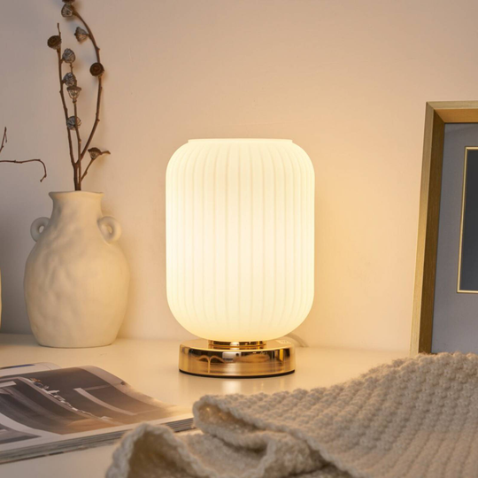 Pauleen Noble Purity bordslampa med vitt glas