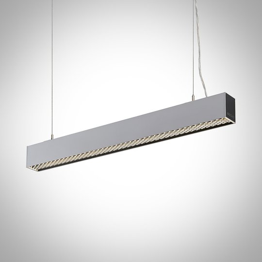 Arcchio Thores LED-kontorshänglampa, 85 cm silver