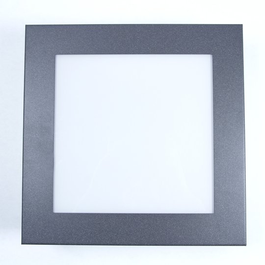 Kantig utomhuslampa Legendo, antracit, u. sensor