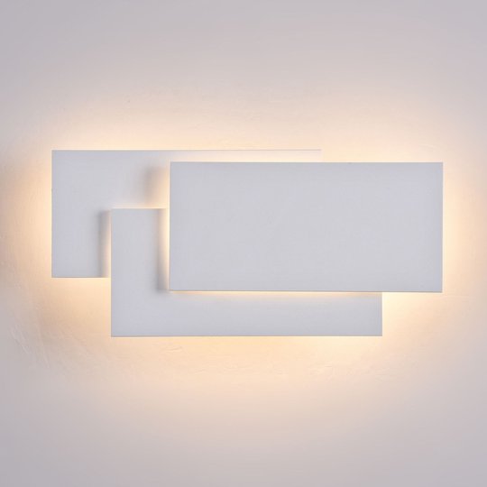 LED-vägglampa Trame, rektangulär