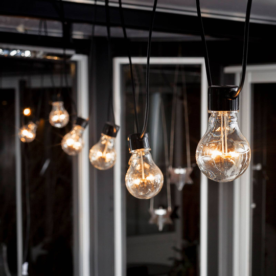 LED-ljusslinga Biergarten utvidgning, bärnsten