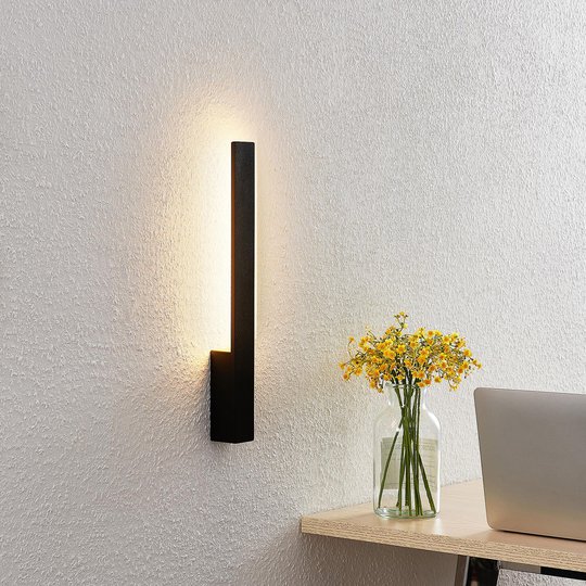 Arcchio Thiago LED-vägglampa, svart