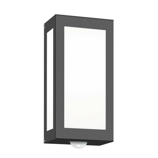 Utomhusvägglampa Aqua Rain antracit, rörelsesensor