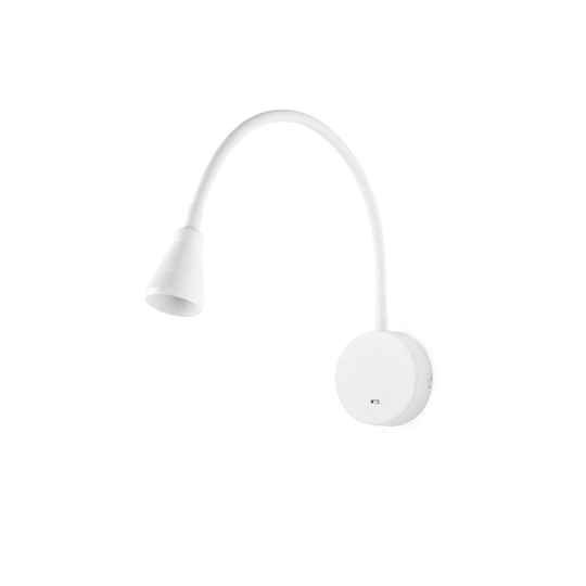Bel LED vägglampa (Vit)