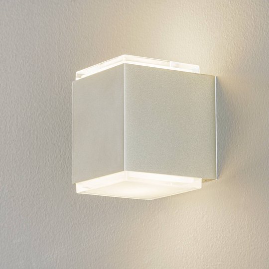 BEGA 50064 LED-vägglampa 3 000 K 12 cm palladium