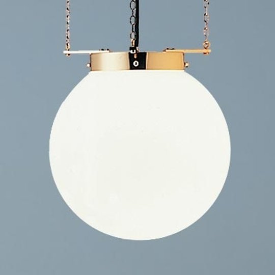 Hänglampa i Bauhaus-stil, mässing 35 cm