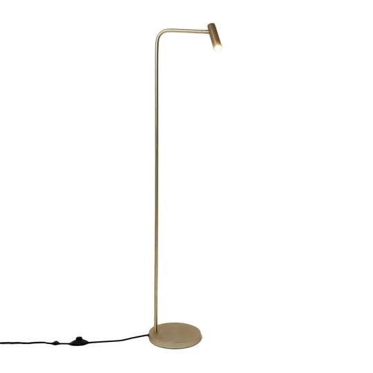 Astro Enna LED-golvlampa, justerbar, matt guld