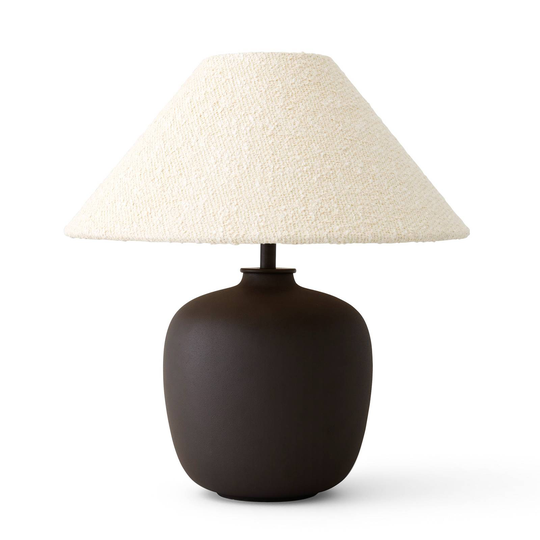 Menu Torso LED-bordslampa, brun/vit, 37 cm