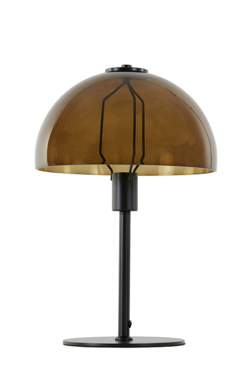Mellan bordslampa (Brun)