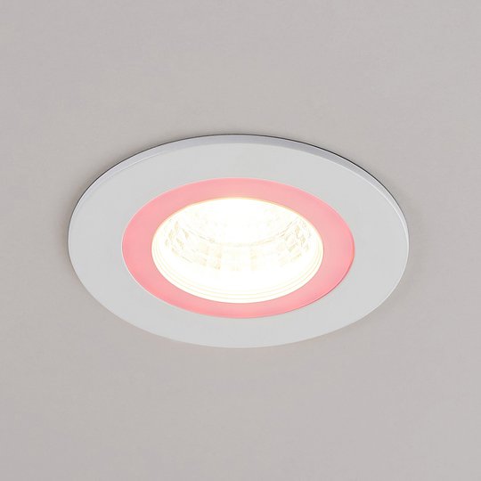 Lindby Noor LED-inbyggnadsspot RGBW, vit