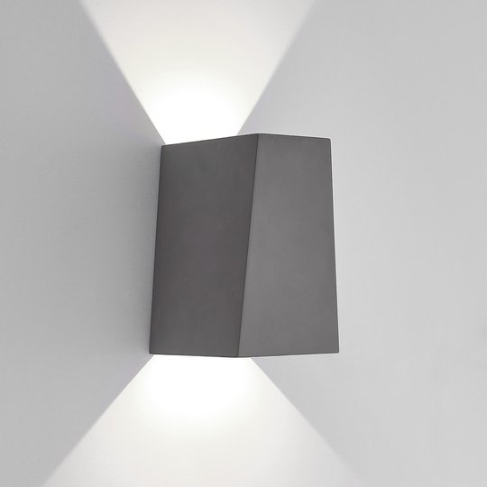 Lucande LED-utomhusvägglampa Aksel, betong