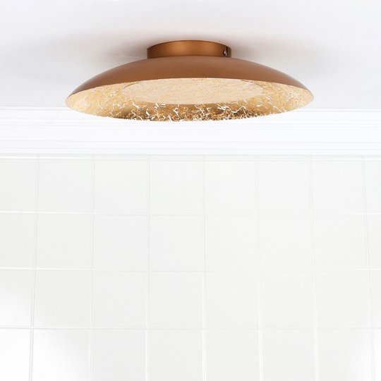 LED-taklampa Foskal mässing, Ø 34,5 cm