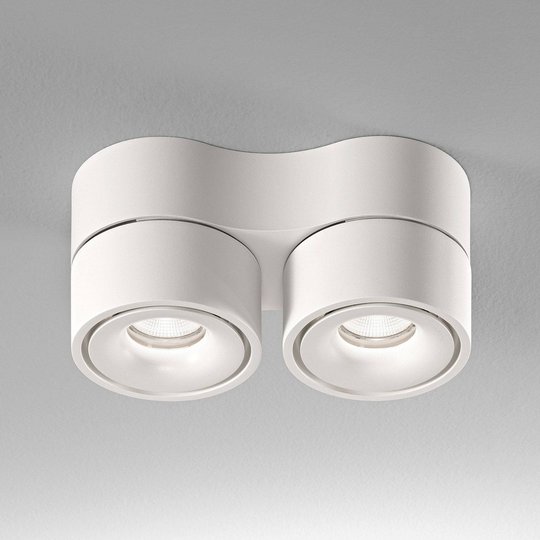 Egger Clippo Duo LED-takspotlight, vit, 3 000 K