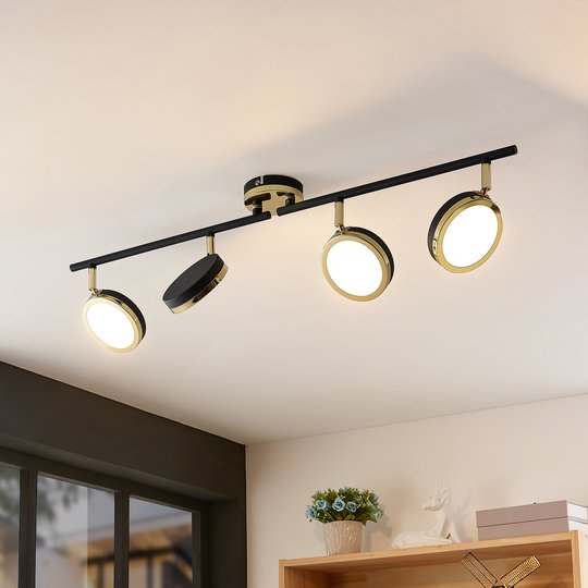 Lindby Alsani LED-takspotlight, 4 lampor