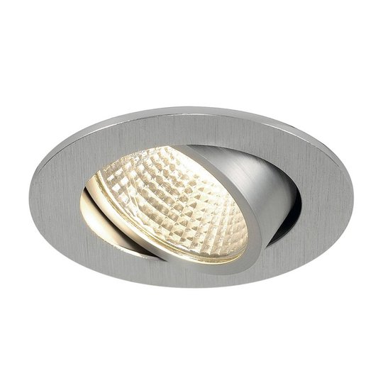 SLV New Tria 1 set LED-inbyggnadsspot rund alu