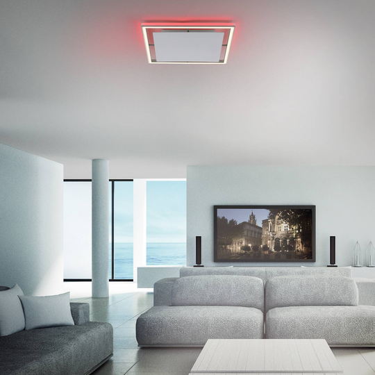 Paul Neuhaus Helix LED-taklampa kvadrat 50 cm