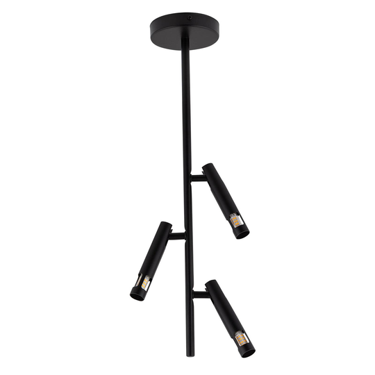 Takspot Leda Mini 3, 3 lampor, svart