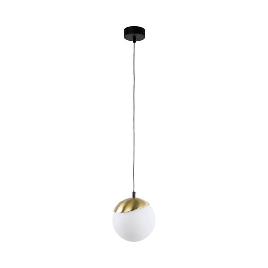 Hänglampa Torbole, opal/mässing, 1 lampa